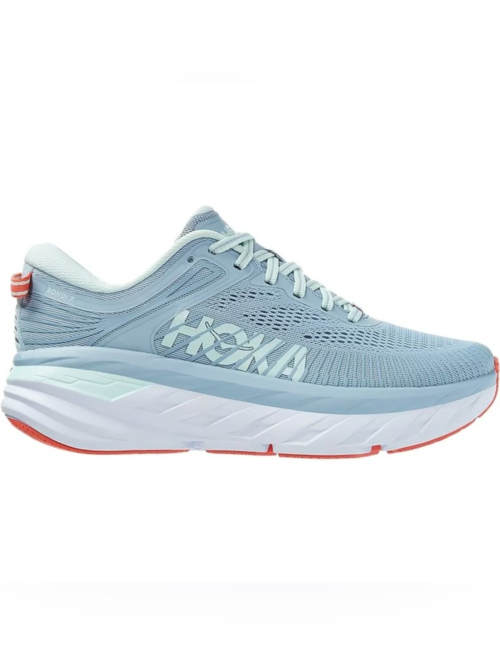 Hoka One One Bondi 7 Running Shoes in Light Blue Women’s Size 8.5 Athletic Shoes